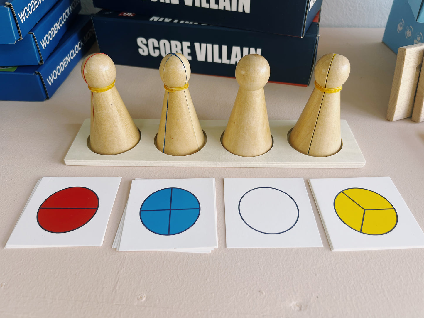 Mes Premières Fractions – Jeu Montessori en bois