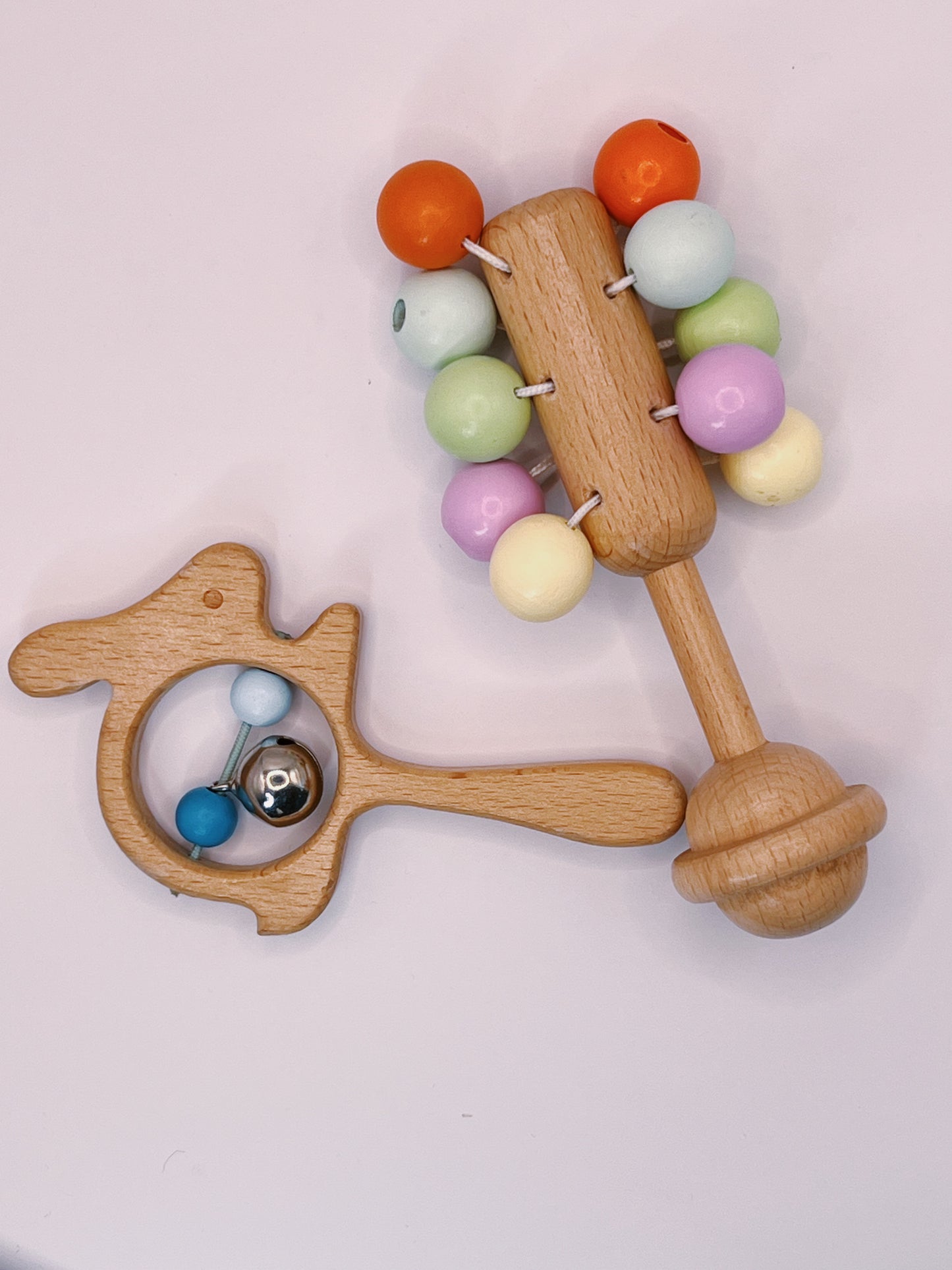 Set de 5 hochets en bois 'Mes Petits Amis'