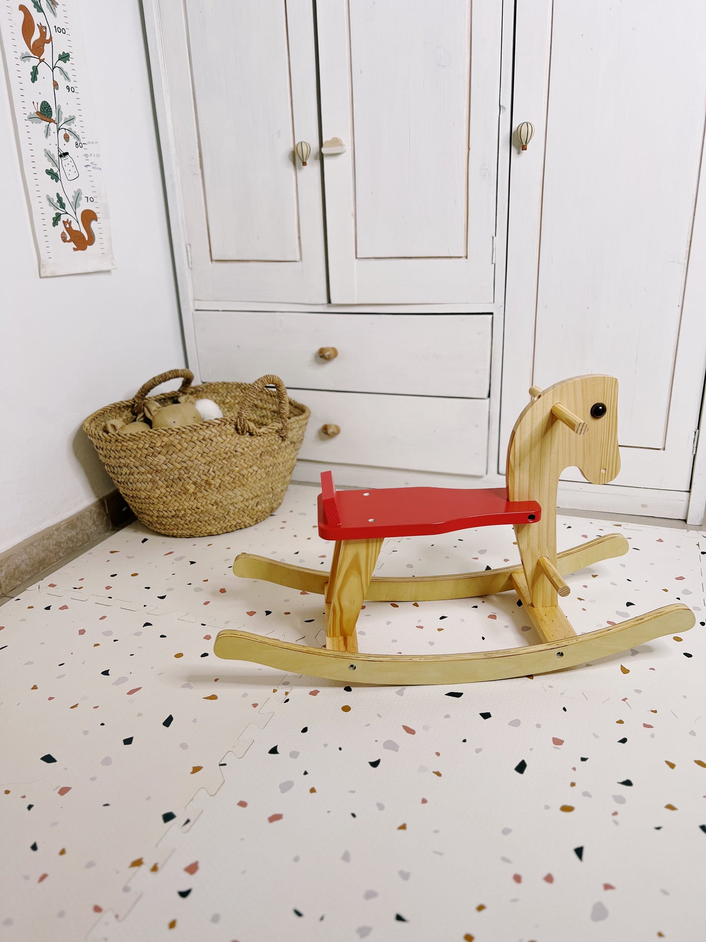 Cheval à Bascule en Bois - Cacao