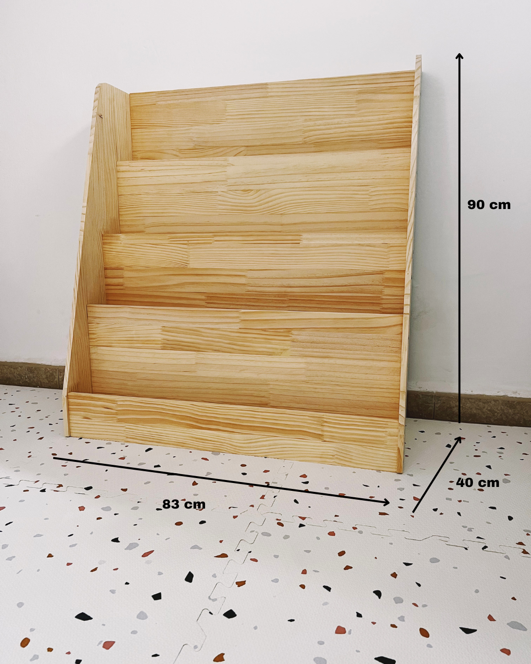 Bibliothèque en bois pour enfants