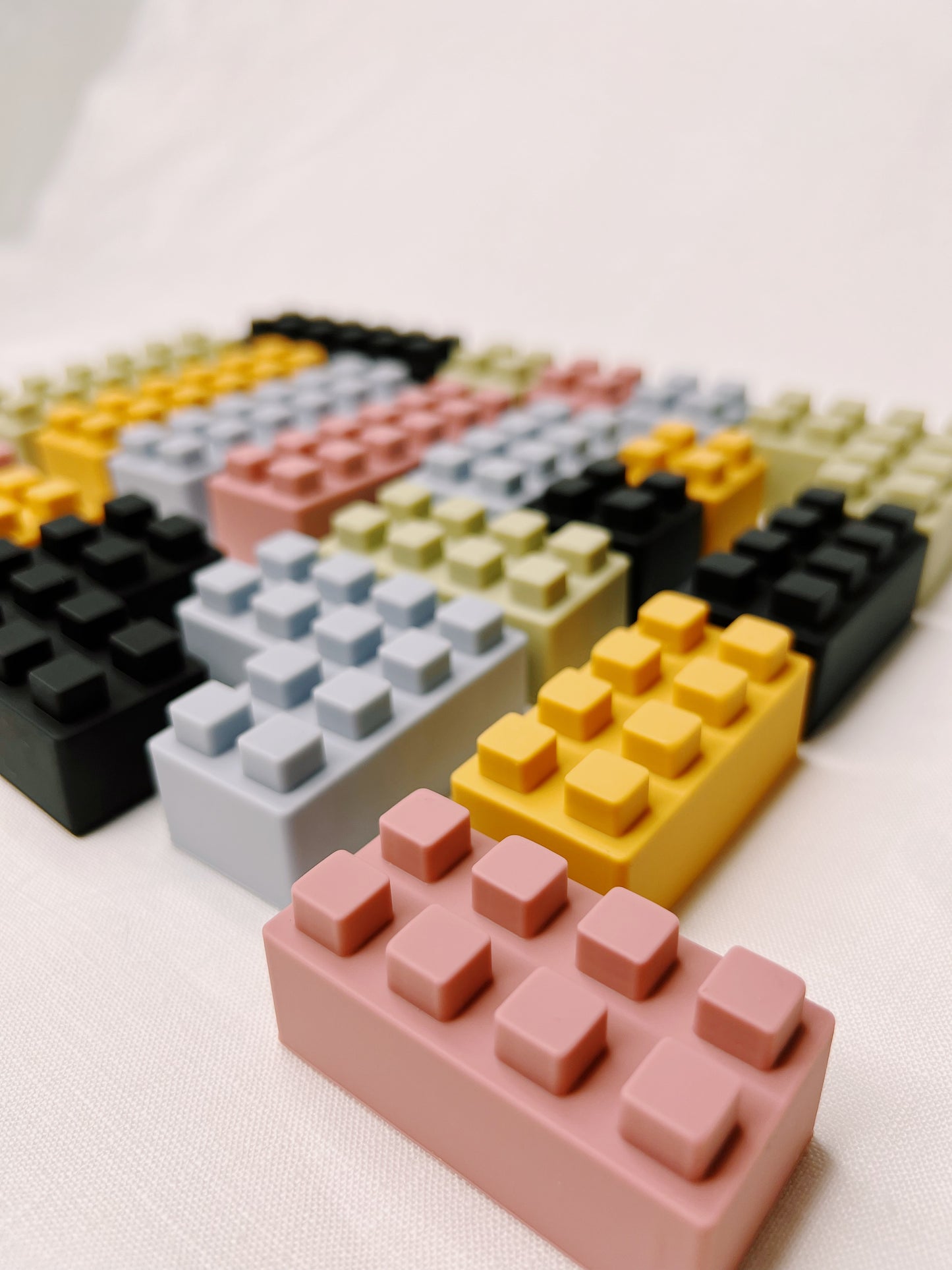 Jouet à empiler en silicone 'Blocs', set de 20 pièces