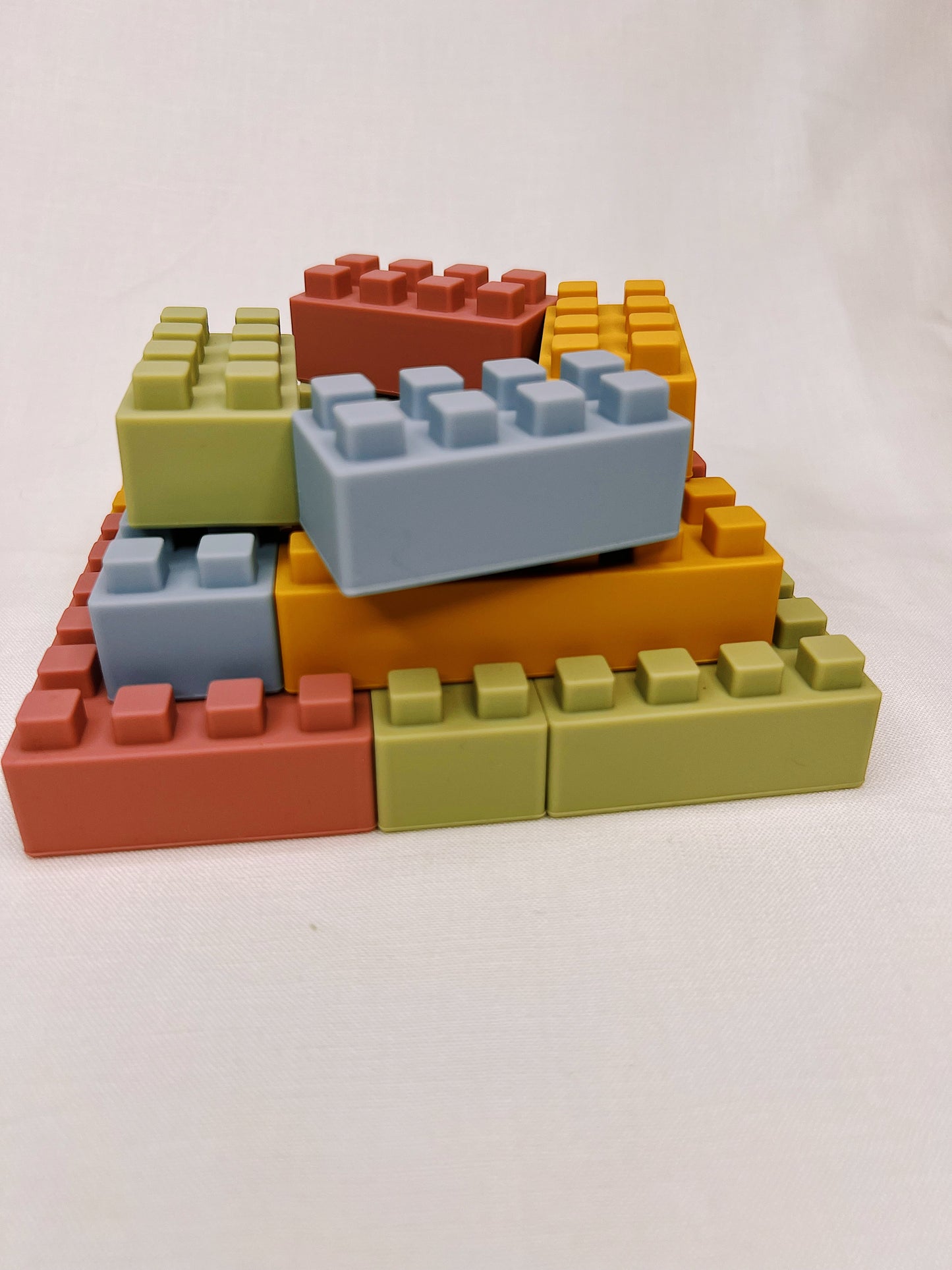 Jouet à empiler en silicone 'Blocs', set de 20 pièces