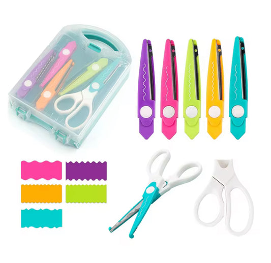 Set de Ciseaux Créatifs – 6 formes de découpe