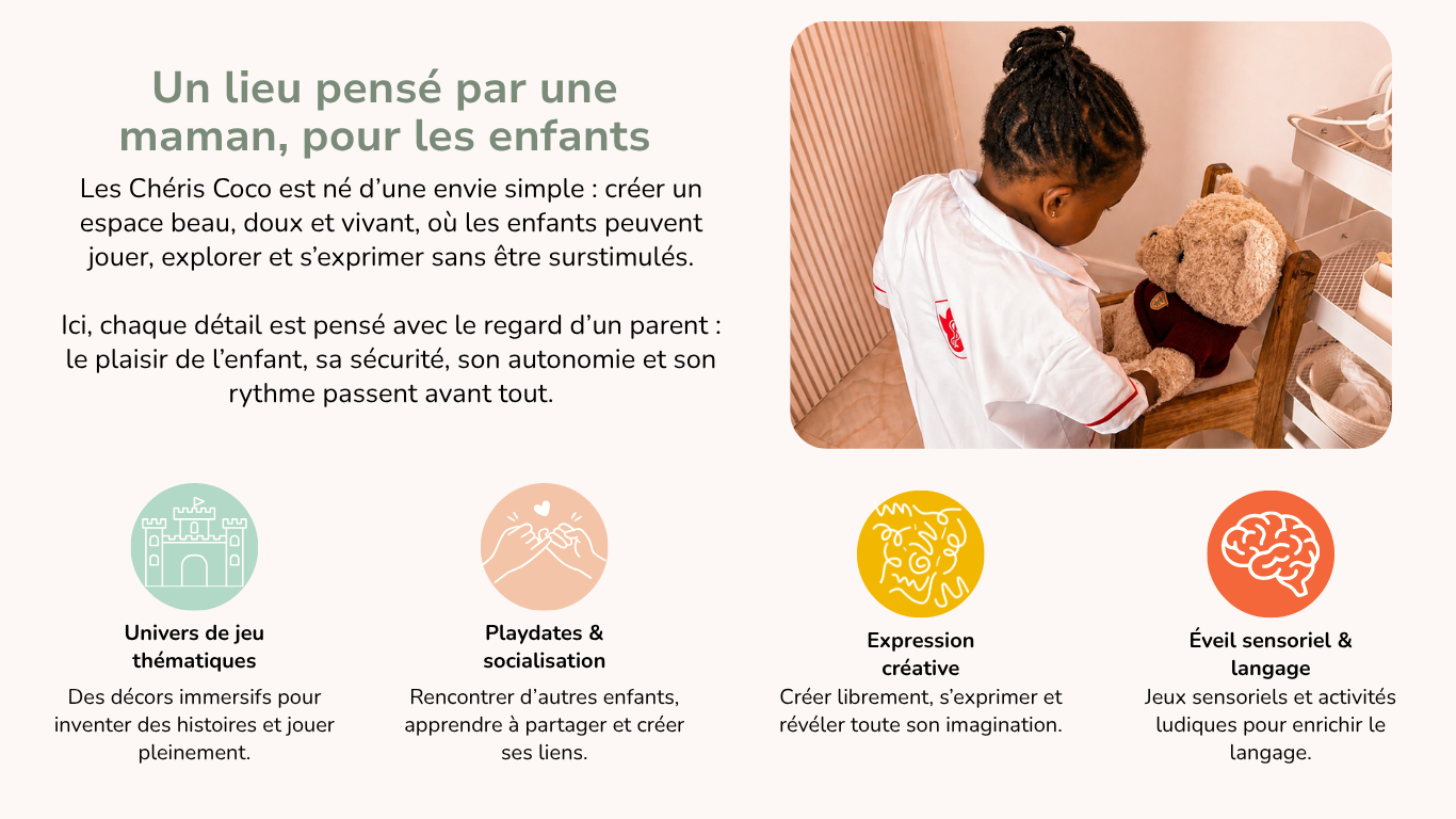 Les Chéris Coco boutique espace de jeu et ateliers