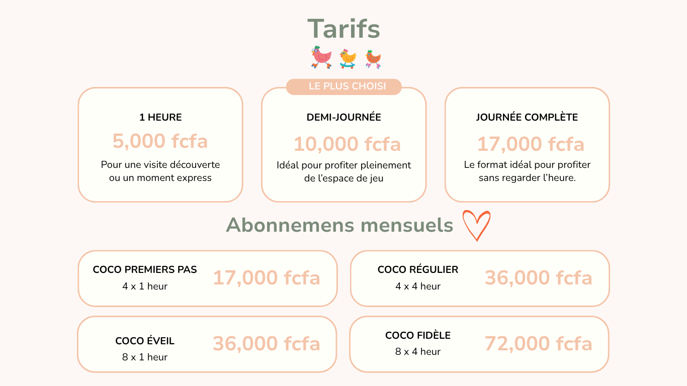 Les Chéris Coco boutique espace de jeu et ateliers